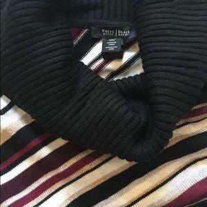 White House Black Market Black Stripped Sweater